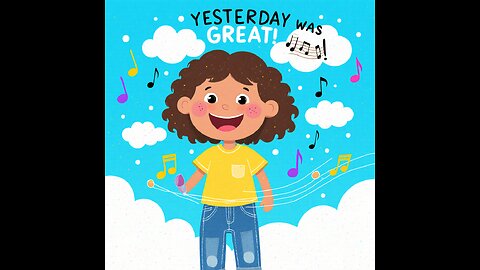 🎶 Yesterday Was Great! – Simple Past Song for Kids (Regular Verbs A1-A2)