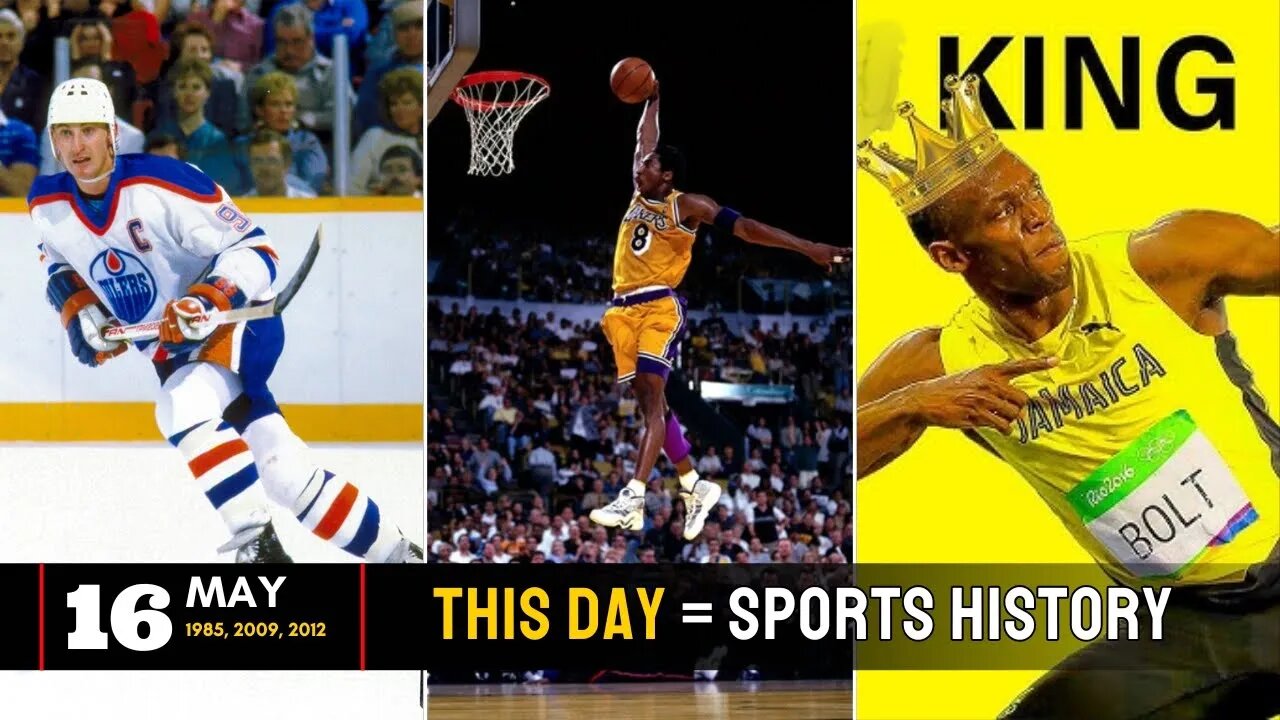This Day in Sports – Kobe's Final Playoff Win & The Fastest 200m Ever! | May 16