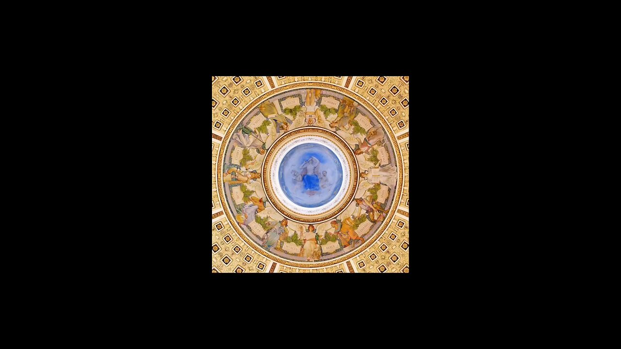Zodiac Wheel on the dome of The Library of Congress