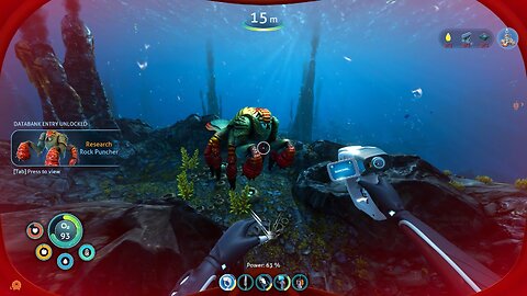 I got attacked by a Rock Puncher (Subnautica: Below Zero)