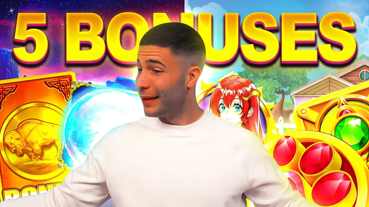 5 MORE MASSIVE BONUS BUYS ON 5 SLOTS!