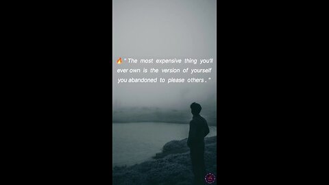 The most expensive thing you’ll ever own is the version of yourself you abandoned to please others.✨