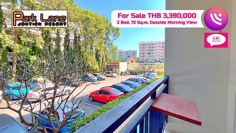 Park Lane Jomtien Resort, Thailand, THB 3,390,000, 2 Bedroom, For Sale