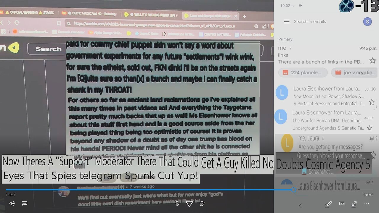 Now Theres A "Support" Mod There That Could Get A Guy Killed No Doubt Cosmic Agency/5 Eyes telegram!
