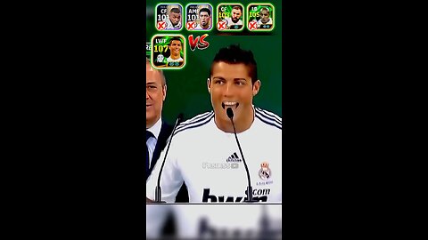 UNO DOS TRES HALA MADRID☠️RONALDO Vs Top 4 players of Madrid😱#efootball2025