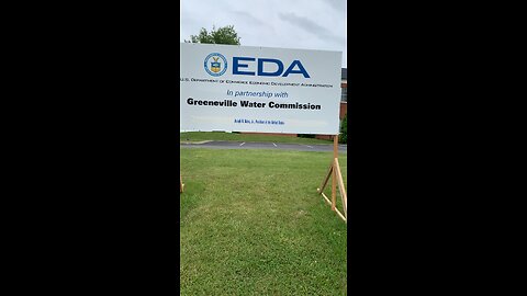 New sign in front of the Greeneville water commission Greeneville, Tennessee
