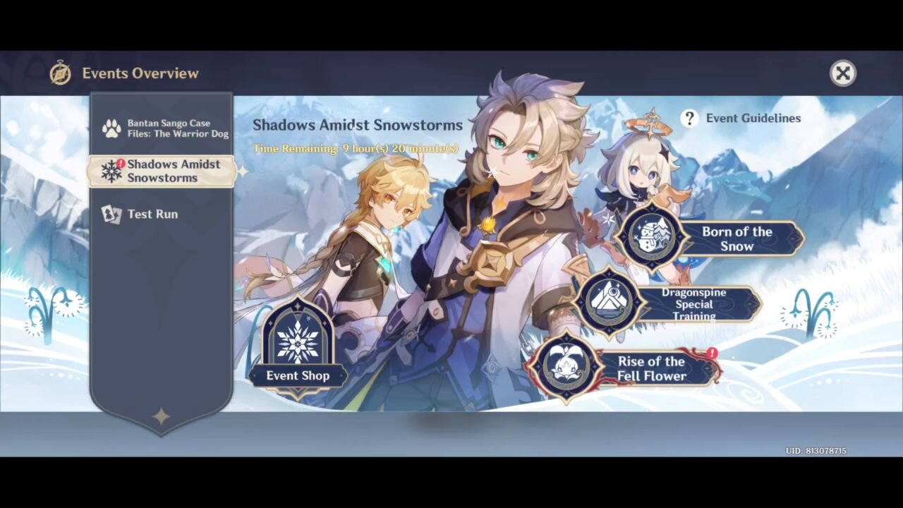 Shadows Amidst Snowstorms Event - Genshin Impact Version 2.3 - part 3