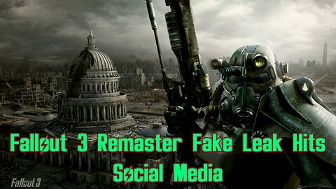 Watch Out For This Fallout 3 Remaster Scam Circulating on Social Media!