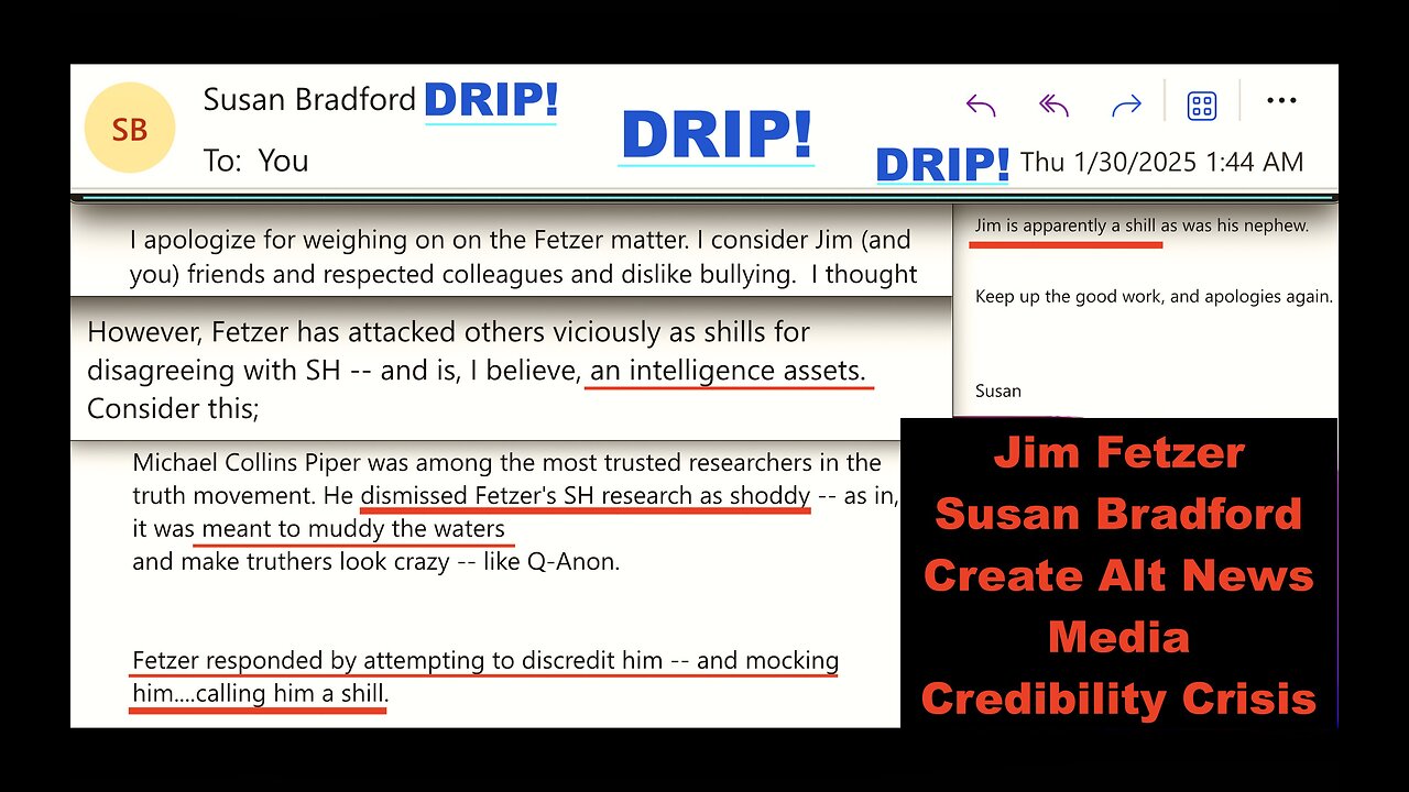 Susan Bradford Compares Jim Fetzer To Dying Dog Exposes Jim Fetzer As Intelligence Asset And Shill
