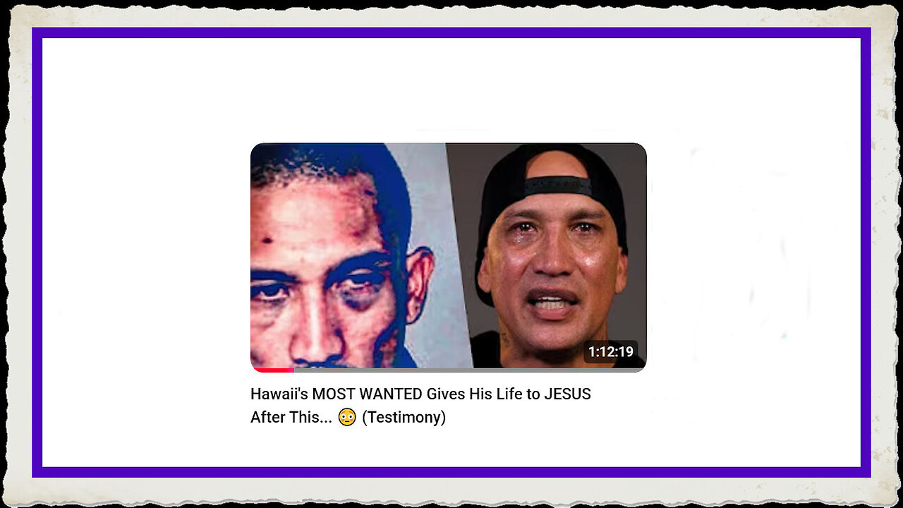 Hawaiis MOST WANTED Gives His Life to JESUS After This... 😳 (Testimony)