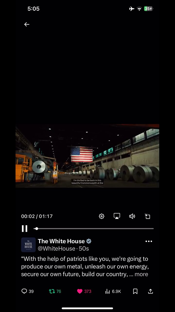 The White House: Steel Workers