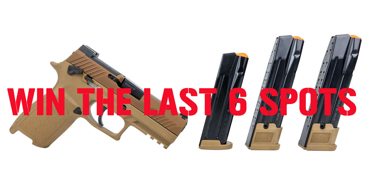 Sig Sauer P320 M18 MINI #3 FOR 6 SEATS IN THE MAIN WEBINAR