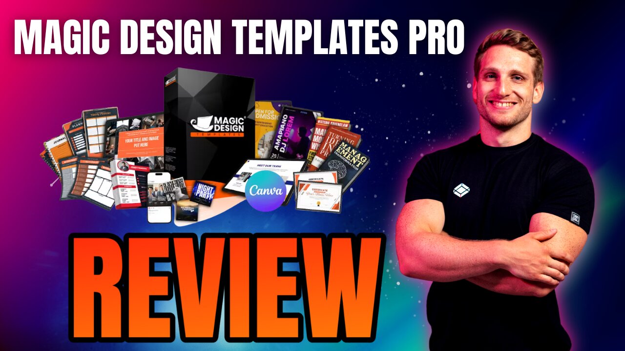 Magic Design Templates PRO Review 🔥 TONS OF D.F.Y. GRAPHIC DESIGN TEMPLATES & PITCH DECK ELEMENTS!
