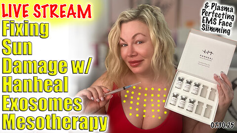 Live Fixing Sun Damage with Hanheal Exosomes Mesotherapy! AceCosm.com and code Jessica10 Saves