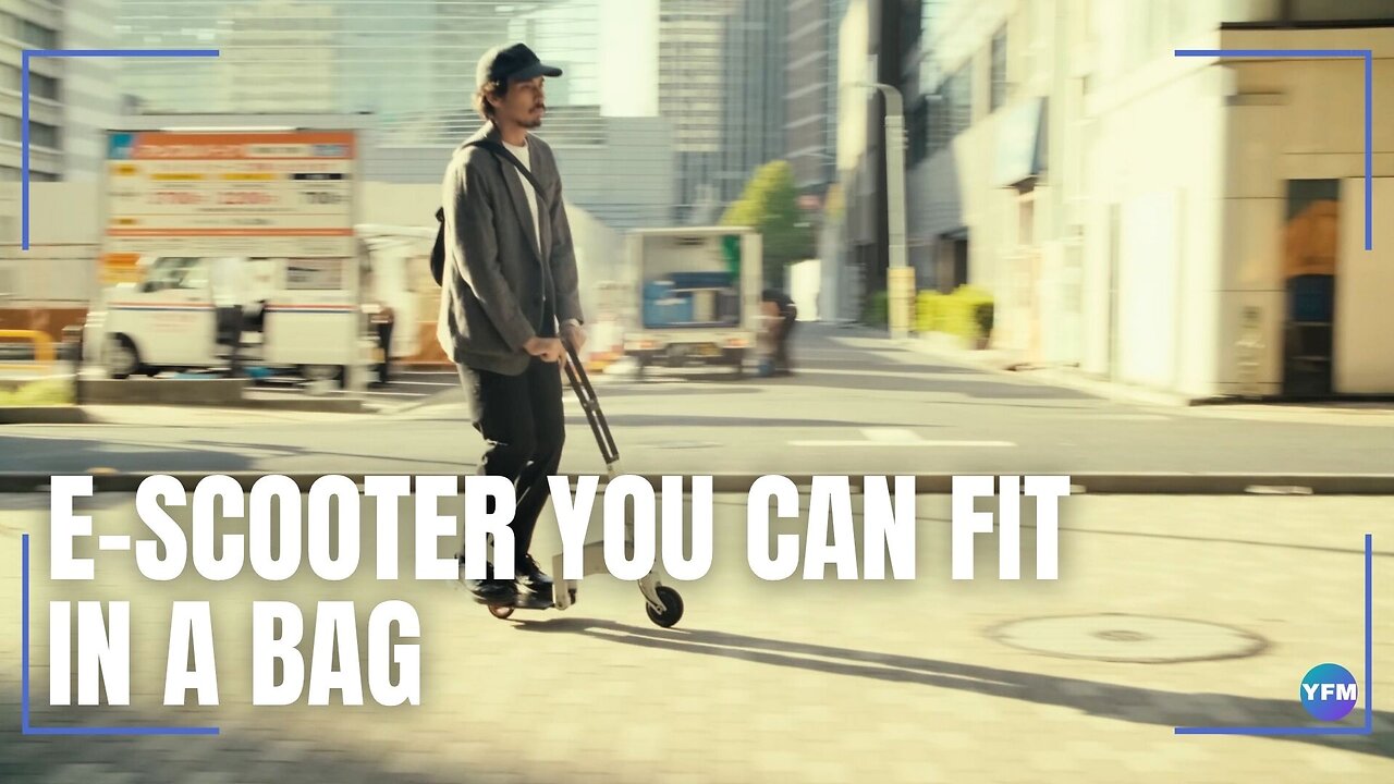 This 14mph foldable e-scooter can fit in a bag