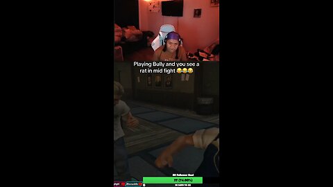 Playing Bully and see a rat in mid fight 😭😭