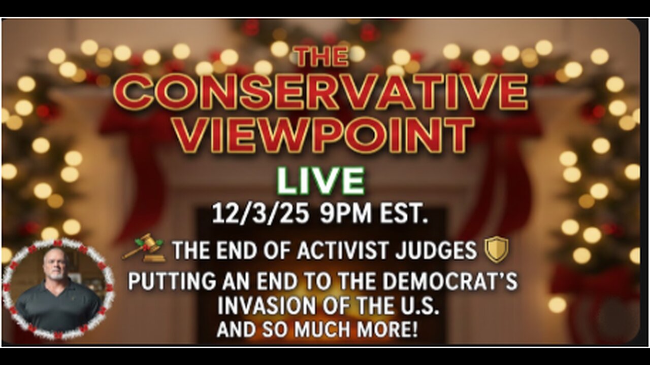 LIVE TONIGHT AT 9PM EST. ON THE CONSERVATIVE VIEWPOINT: THE END TO THE DEMOCRATS INVASION OF THE US