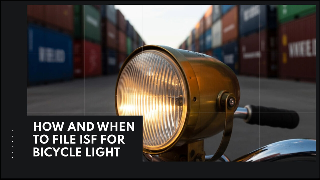 How And When To File ISF For Bicycle Light