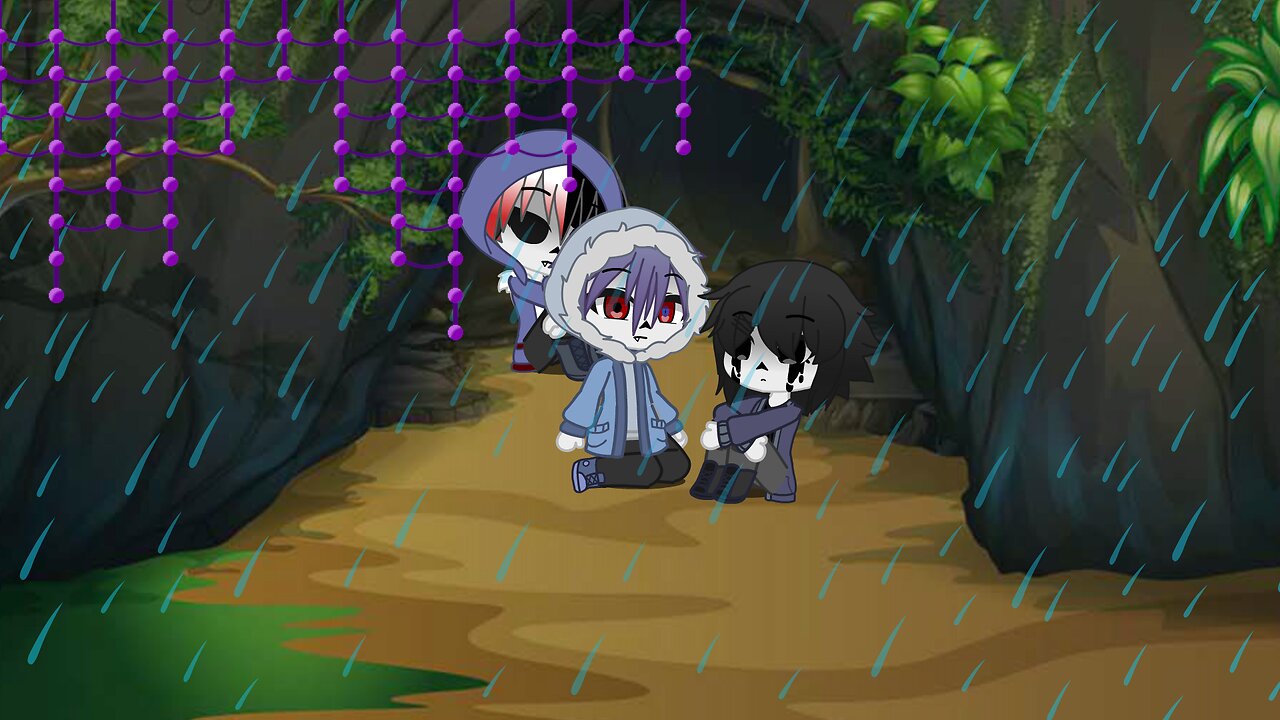 Out in a thunderstorm || Sans AU