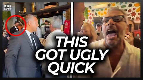 Watch Socialist Democrat Need NYPD to Protect Him from Screaming Protesters