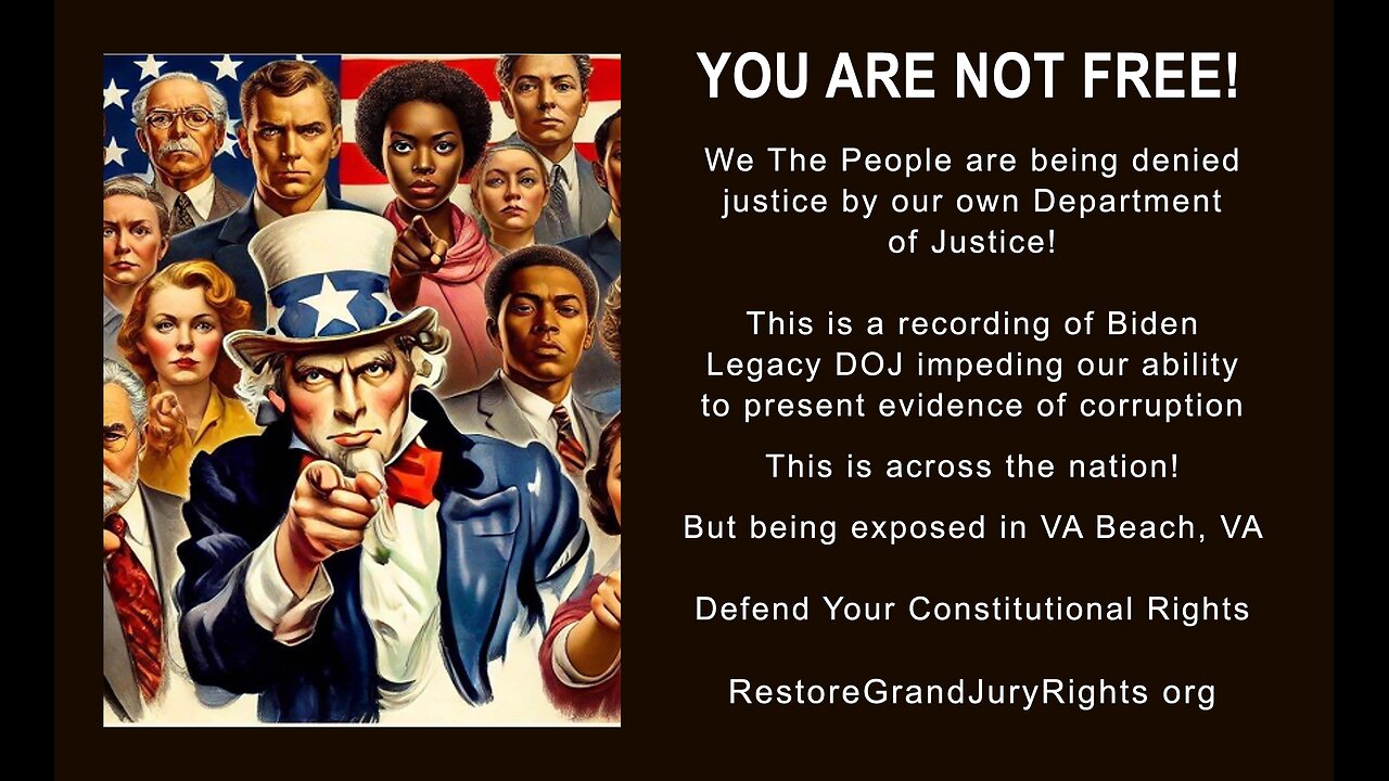 Dept of Justice Denying to Hear Evidence