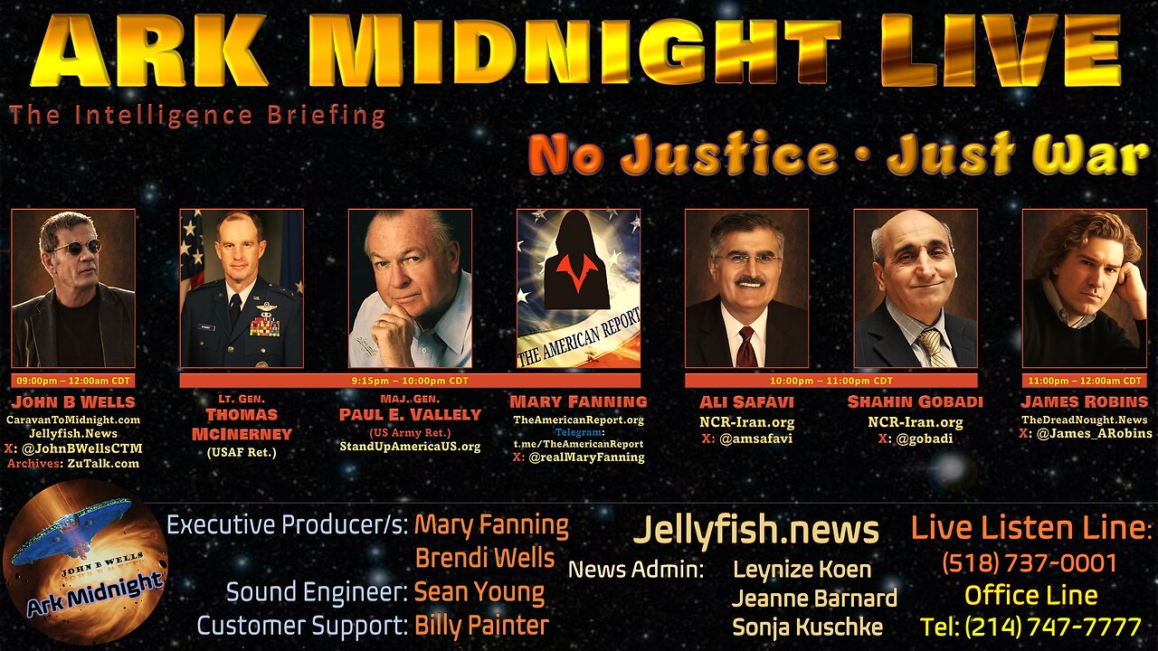 The Intelligence Briefing /No Justice • Just War - John B Wells LIVE