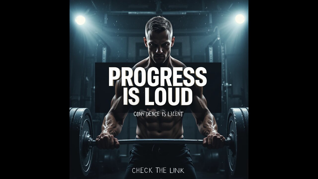 Confidence is Silent. Progress is LOUD | Fitness Motivation