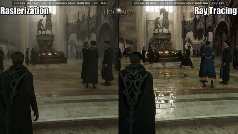 Hogwarts Legacy, Ray Tracing ON VS OFF, Ultra Settings, DLSS 4K | RTX 5090