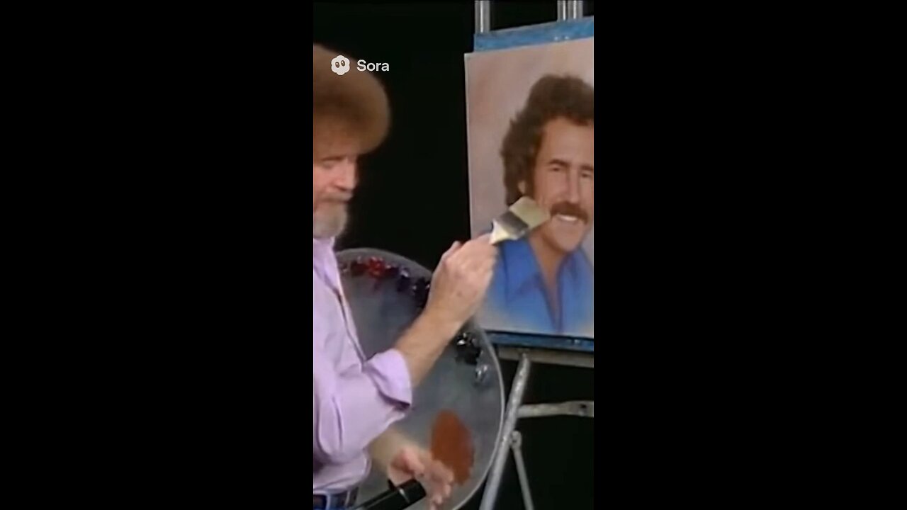 Bob Ross painting