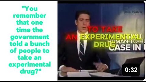 "You remember that one time the government told a bunch of people to take an experimental drug?"