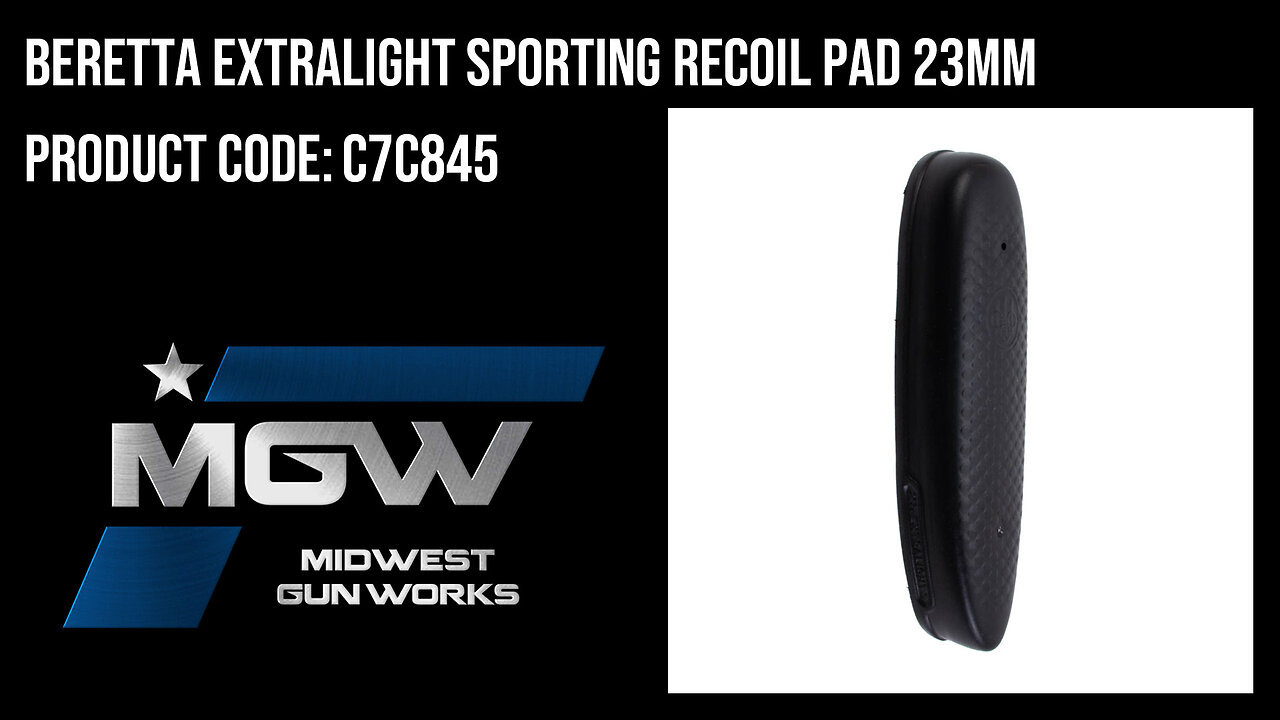 Beretta EXTRALIGHT Sporting Recoil Pad 23mm - C7C845
