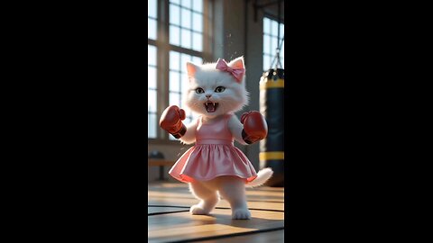 cat boxing 🥊🥊