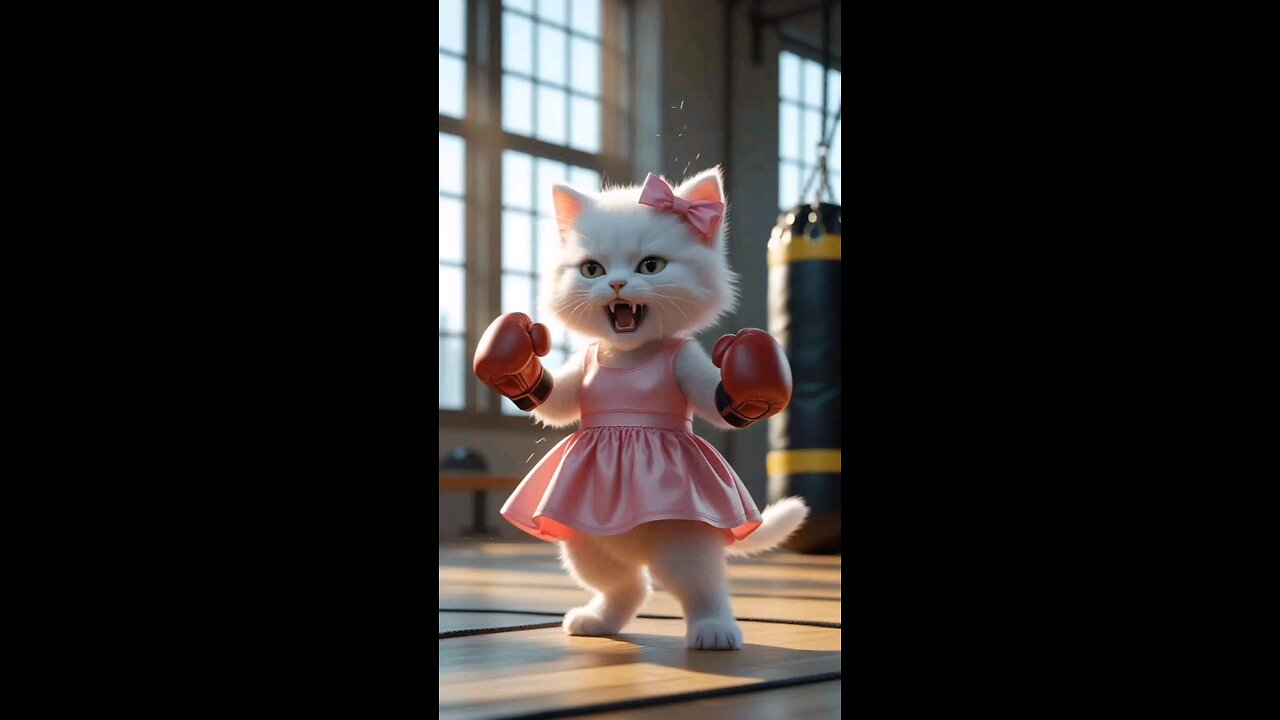 cat boxing 🥊🥊