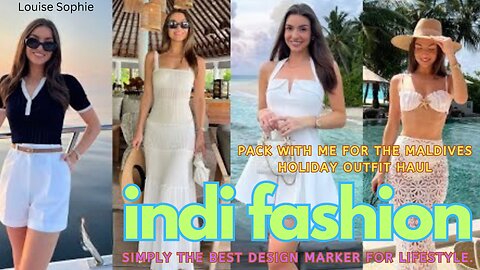 PACK WITH ME FOR THE MALDIVES | Holiday Outfit Haul | indifashion