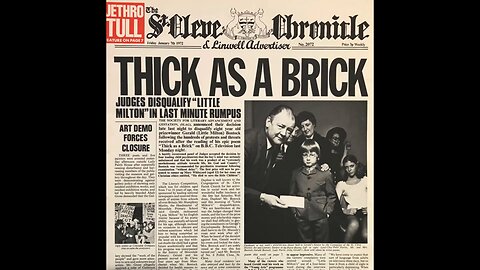 Jethro Tull - Thick as a Brick (1972) [Full Album] Vinyl Rip