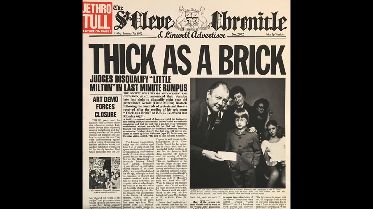 Jethro Tull - Thick as a Brick (1972) [Full Album] Vinyl Rip