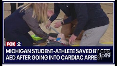 Michigan student-athlete saved after going into sudden cardiac arrest. 'Multiple saves this year'