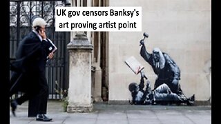 Artist Banksy roast London court for lack of justice, they then censor his work