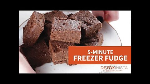 5-Minute Healthy Freezer Fudge
