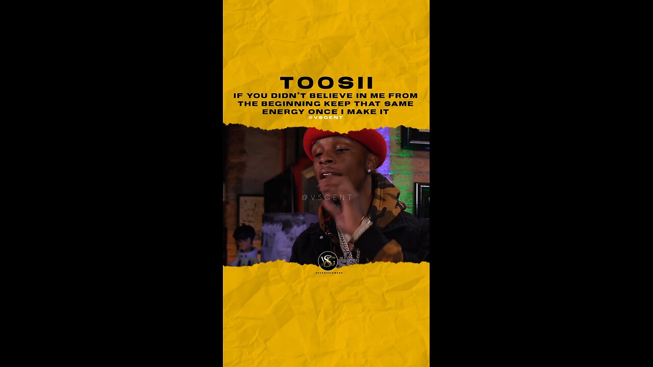 @toosii If you didn’t believe in me from the beginning keep that same energy once I make it