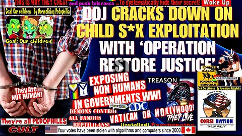 DOJ Cracks Down on Child S*X Exploitation (compilation version)