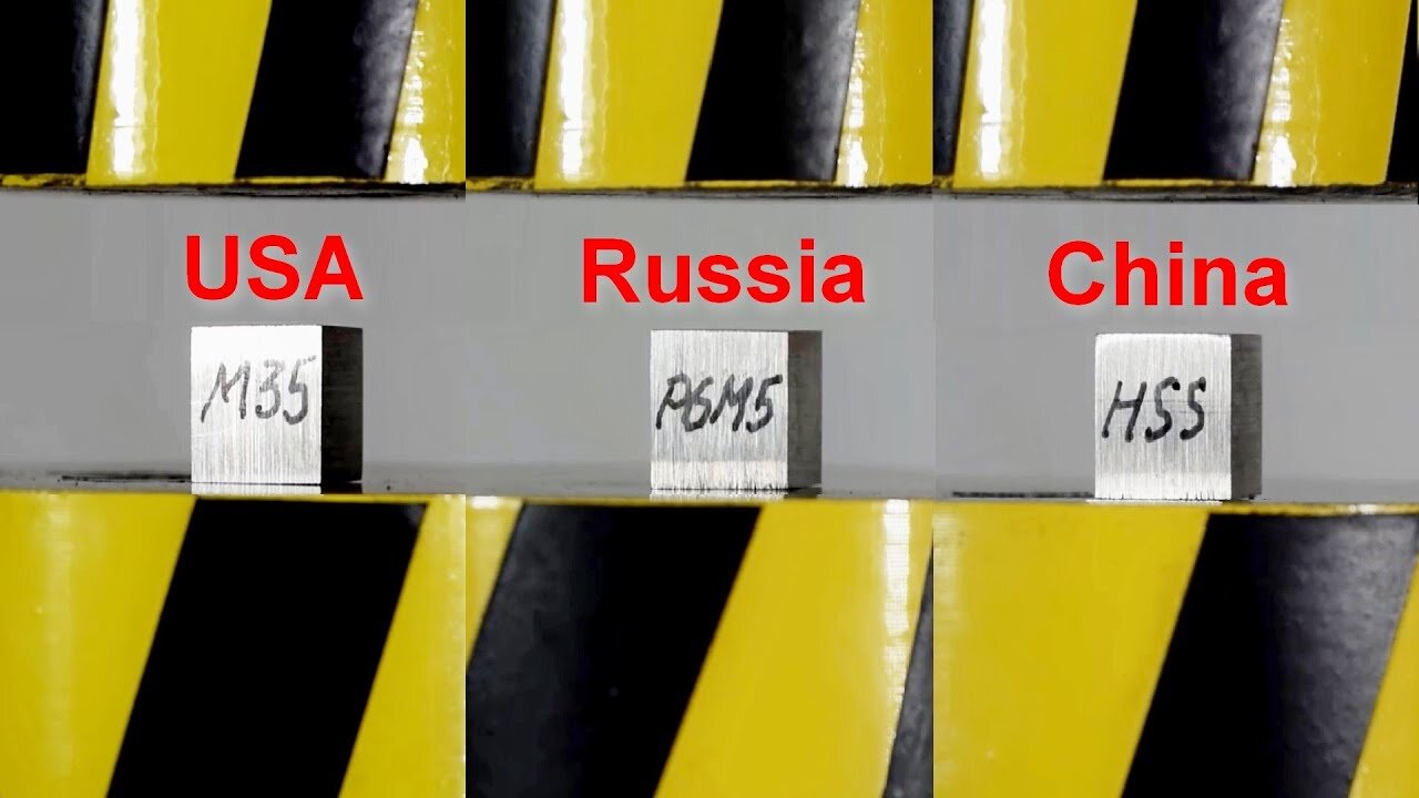 HYDRAULIC PRESS VS THE HARDEST STEELS