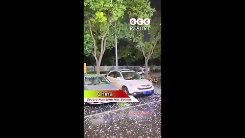 #China #Hailstorm #Beijing #destruction #anomaly #climatecrisis #weather #climatechange