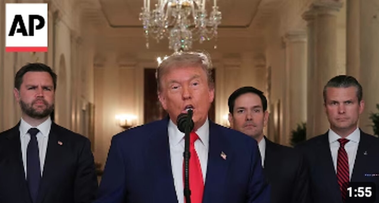 Trump addresses the nation after US steps into war between Israel and Iran