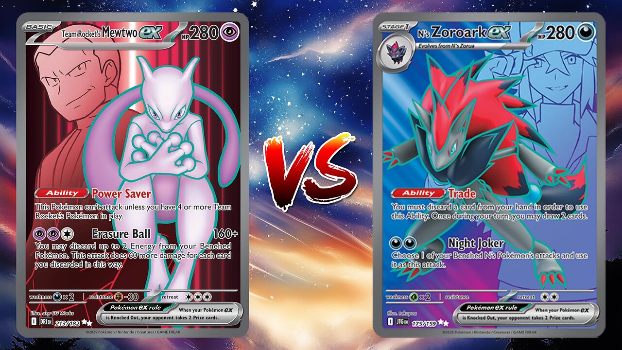 Pokemon TCG Live Team Rocket's Mewtwo EX Spidops VS N's Zoroark EX!!