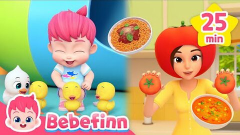 Hola, I'm Tomato | Food Song for Kids | Bebefinn Nursery Rhymes