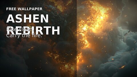 ASHEN REBIRTH — rise clean, carry the fire.