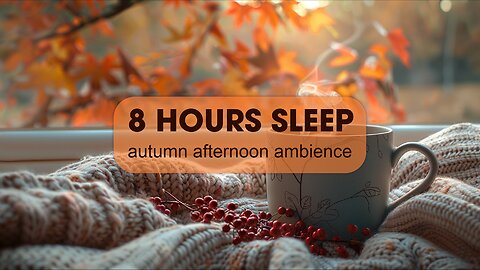 ✨Fall Asleep Fast | 4K | 8 Hours of Gentle Sleep Sounds | Cosy Autumn Park Ambience Relaxing ASMR