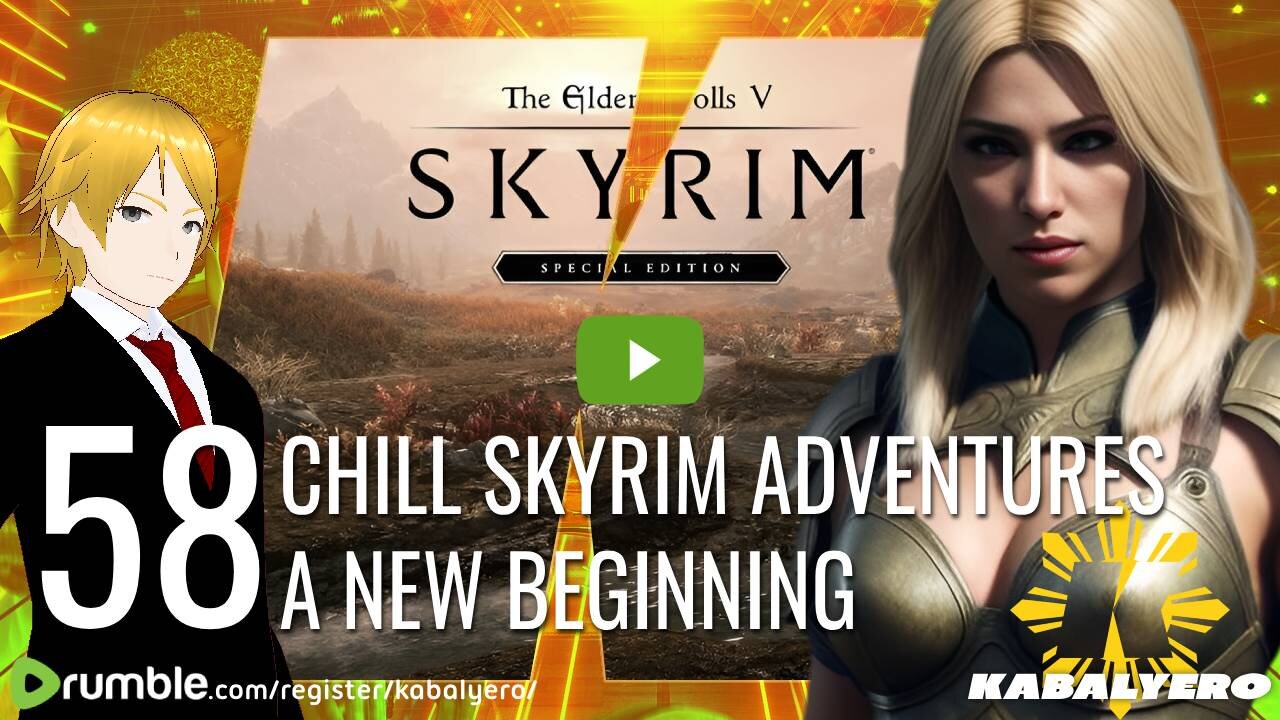 🔴 Skyrim Special Edition [58] 🎮 Chill Skyrim Adventures! A New Beginning via Rumble Studio
