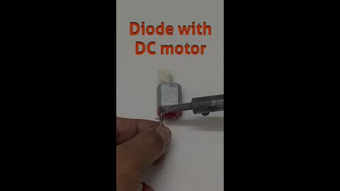 DC Motor with Diode | Reverse Current Protection Demo